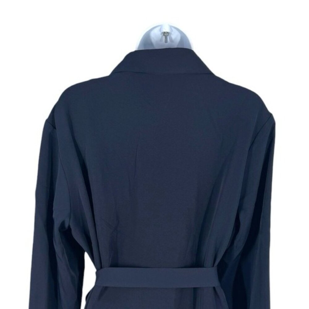 Tuckernuck Navy Octavia Wrap Blazer Belted Tailored Jacket Size L NWT Workwear - Picture 9 of 12